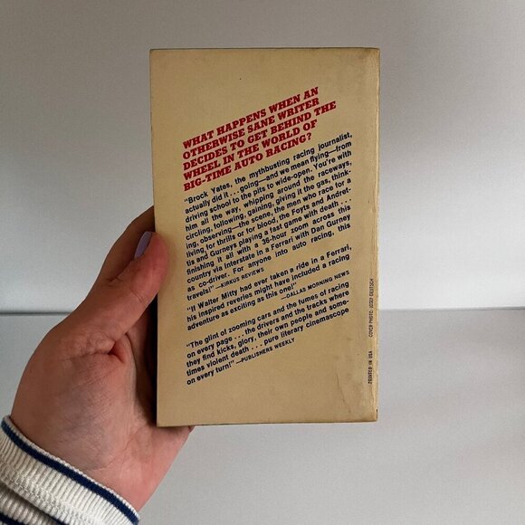 1970s Sunday Driver Book Brock Yates Vintage Paperback Stock Car Racing Driver - Picture 2 of 5